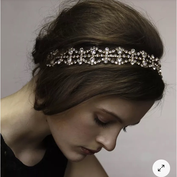 Jennifer Behr - The Double Crystal Scallop Headwrap, - Picture 3 of 4